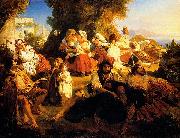 Franz Xaver Winterhalter Il dolce farniente painting